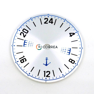Циферблат для часов Ракета серебристый CU-001